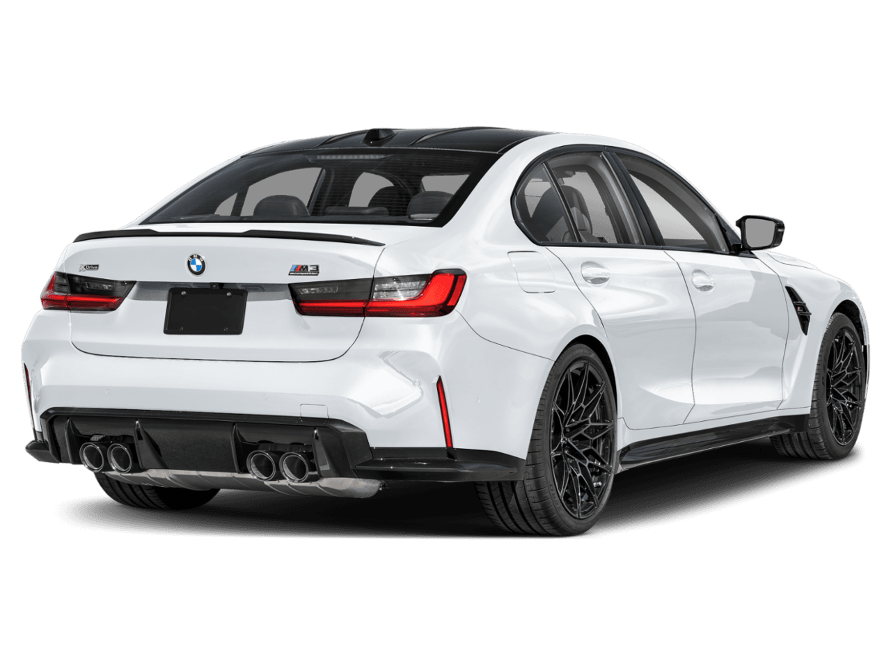 2026 BMW M3 Competition - Rear 3/4, facing to the right