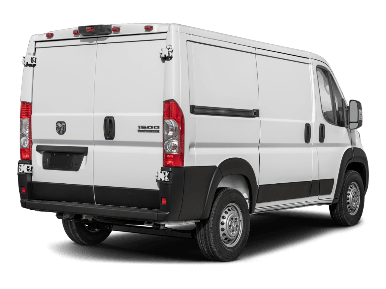 2026 Ram ProMaster Cargo Van SLT+ - Rear 3/4, facing to the right