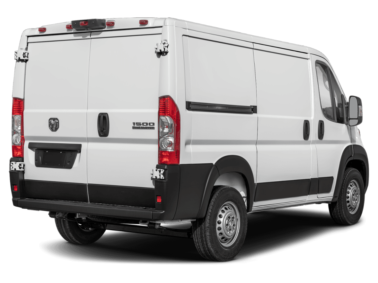 2026 Ram ProMaster Cargo Van SLT+ - Rear 3/4, facing to the right