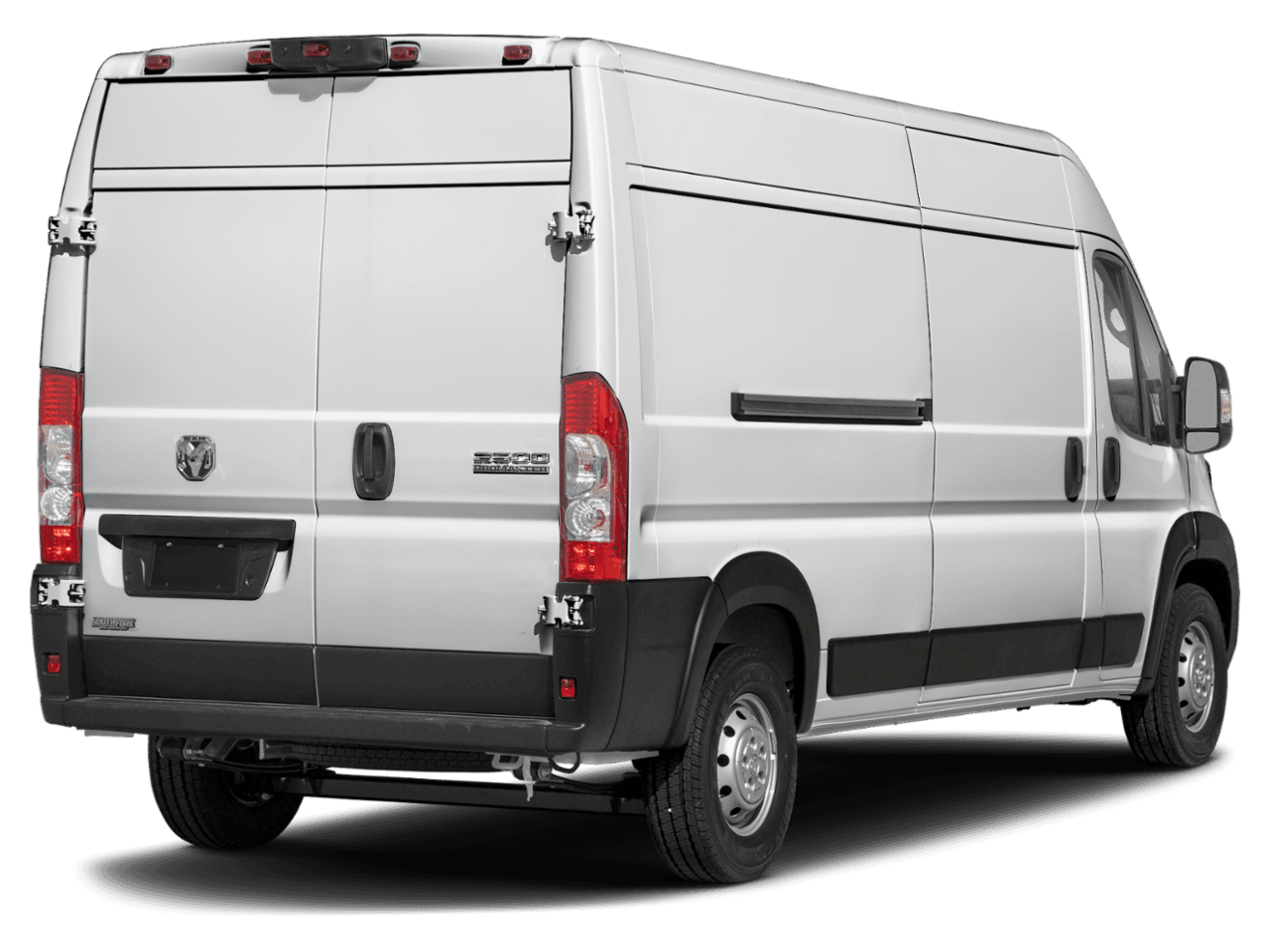 2026 Ram ProMaster Cargo Van SLT - Rear 3/4, facing to the right