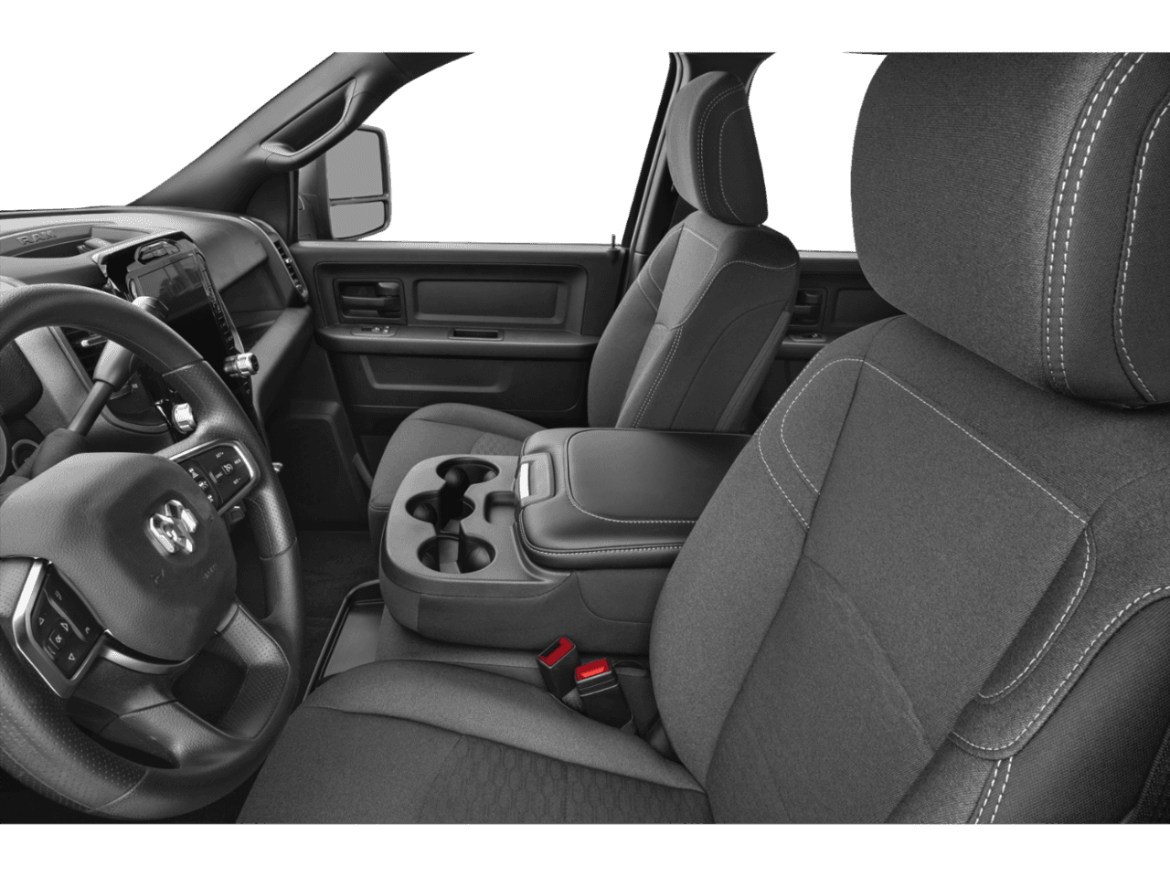 2026 Ram 3500 Big Horn - Interior Driver's Side with Door Open, Front Seat Feature