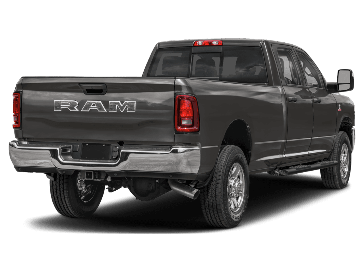 2026 Ram 3500 Big Horn - Rear 3/4, facing to the right