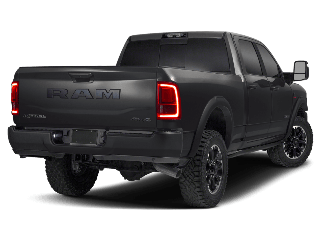 2026 Ram 2500 Rebel - Rear 3/4, facing to the right