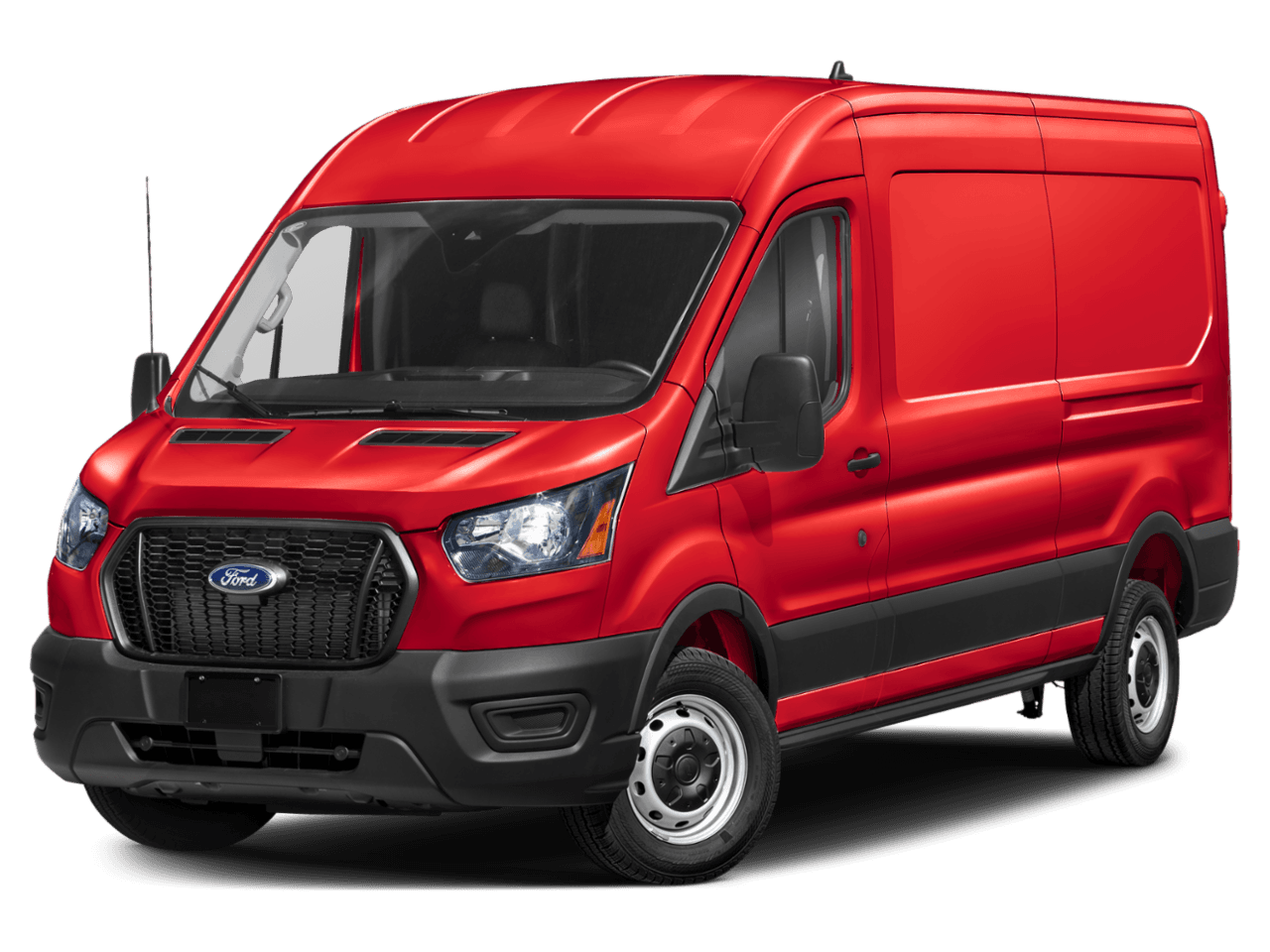 2026 Ford Transit Cargo Van T-350 - Front 3/4, facing to the left