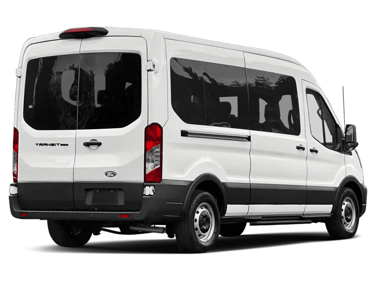 2026 Ford Transit Passenger Wagon T-350 - Rear 3/4, facing to the right