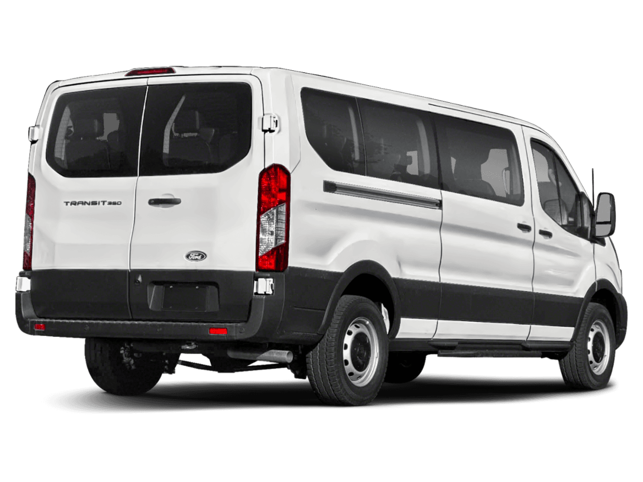 2026 Ford Transit Passenger Wagon T-350 - Rear 3/4, facing to the right