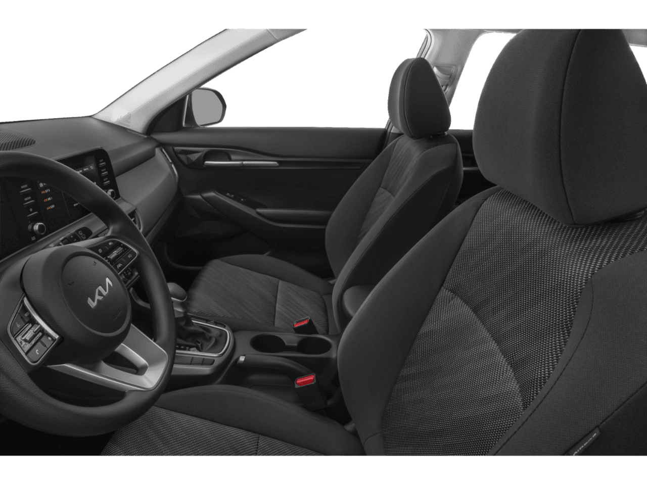 2026 Kia Seltos LX - Interior Driver's Side with Door Open, Front Seat Feature