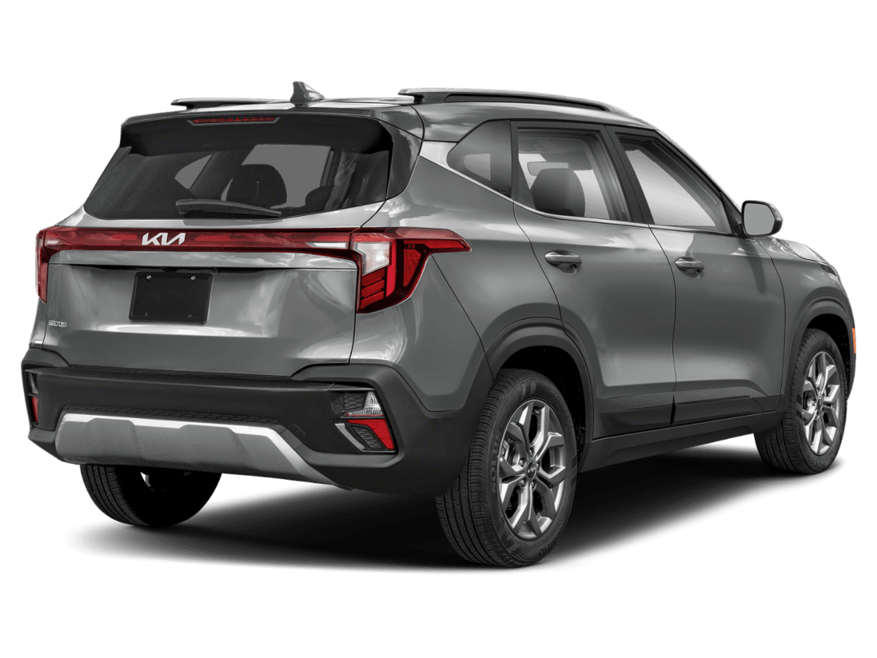2026 Kia Seltos S - Rear 3/4, facing to the right