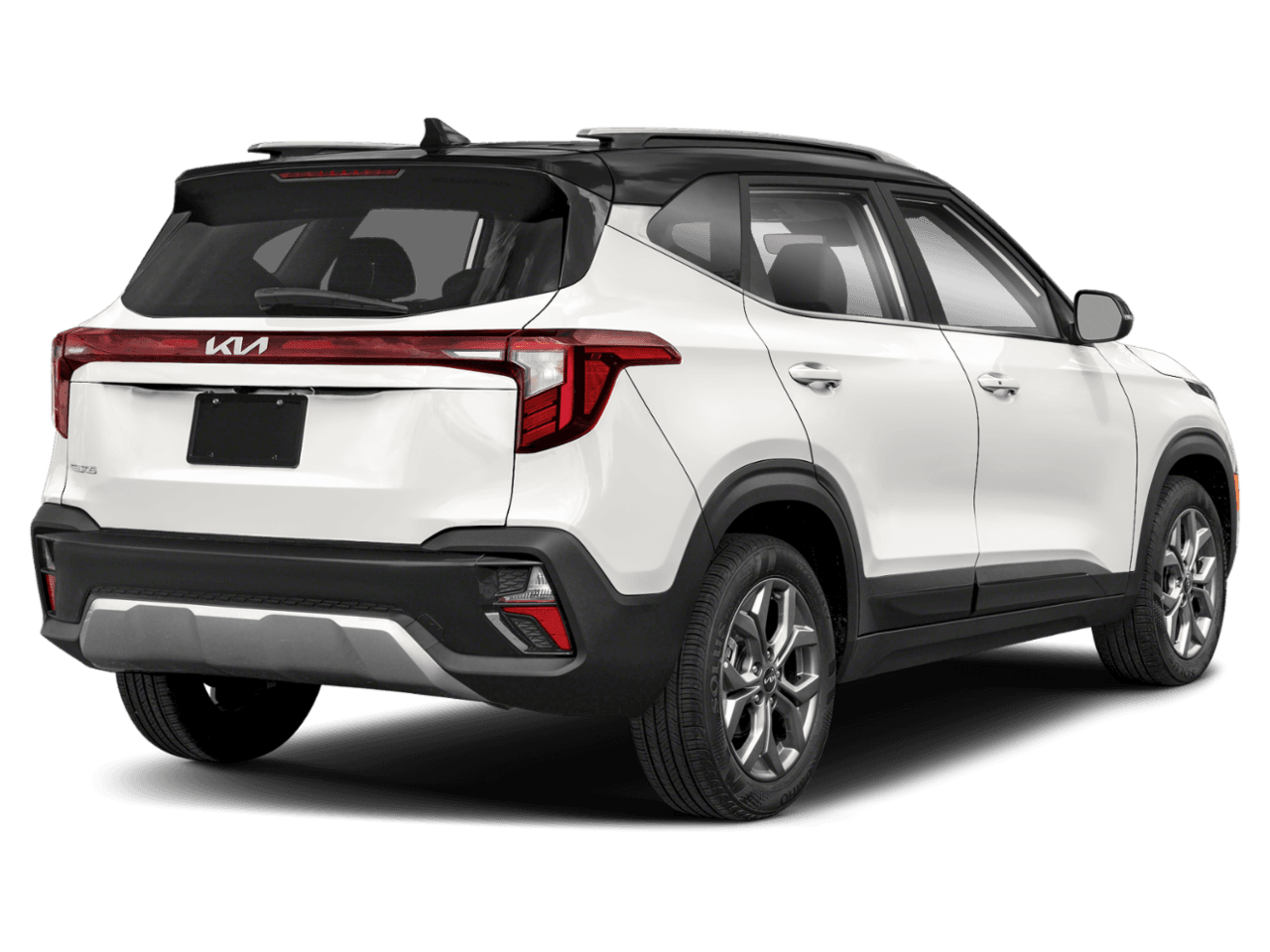 2026 Kia Seltos S - Rear 3/4, facing to the right