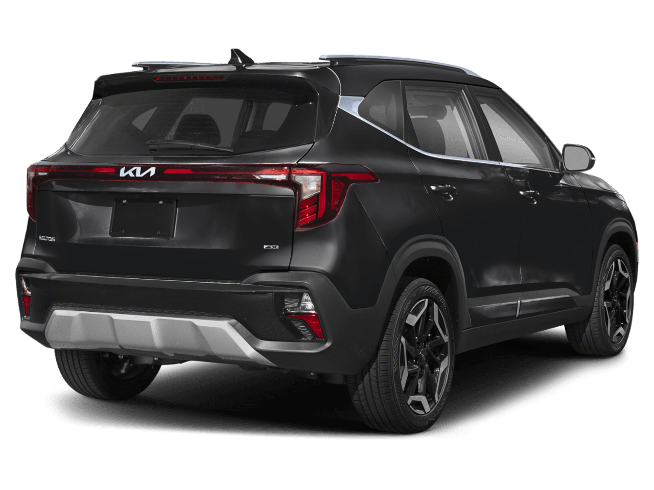 2026 Kia Seltos SX - Rear 3/4, facing to the right