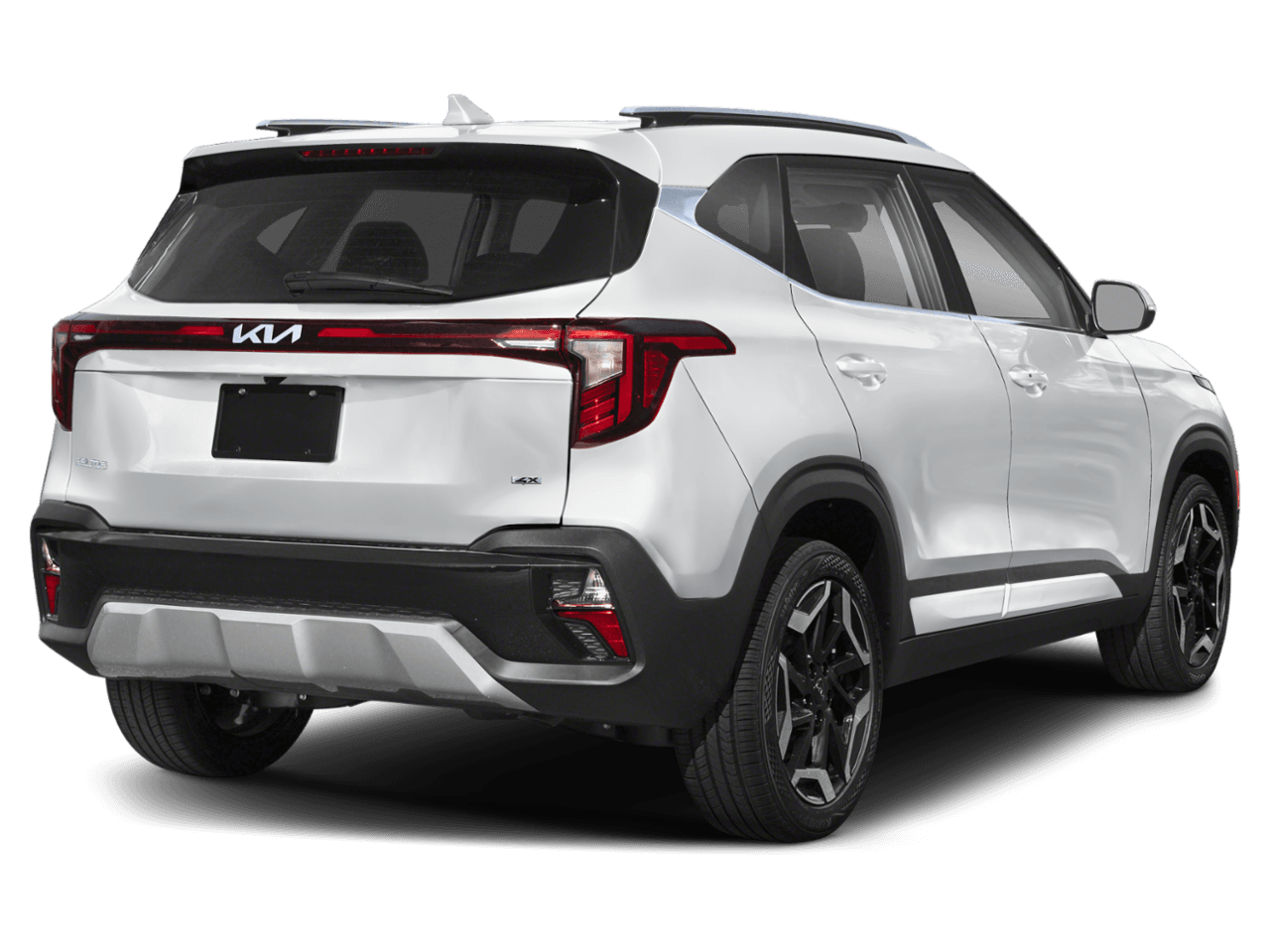 2026 Kia Seltos SX - Rear 3/4, facing to the right