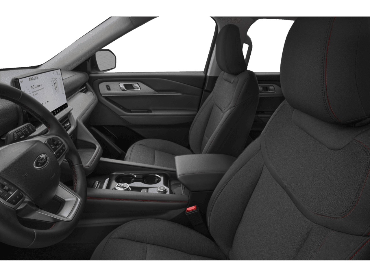 2026 Ford Explorer Active - Interior Driver's Side with Door Open, Front Seat Feature