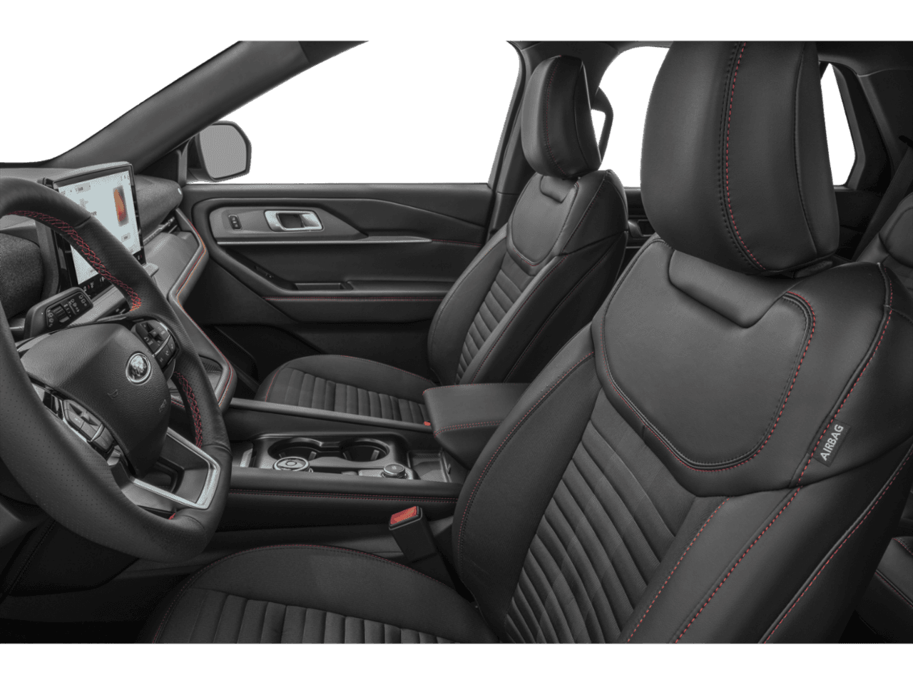 2026 Ford Explorer ST-Line - Interior Driver's Side with Door Open, Front Seat Feature