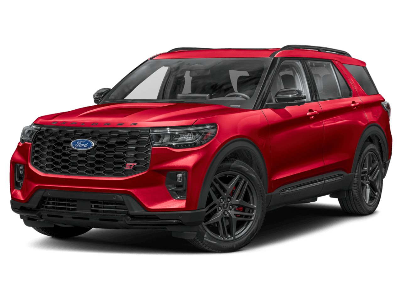 2026 Ford Explorer ST - Front 3/4, facing to the left