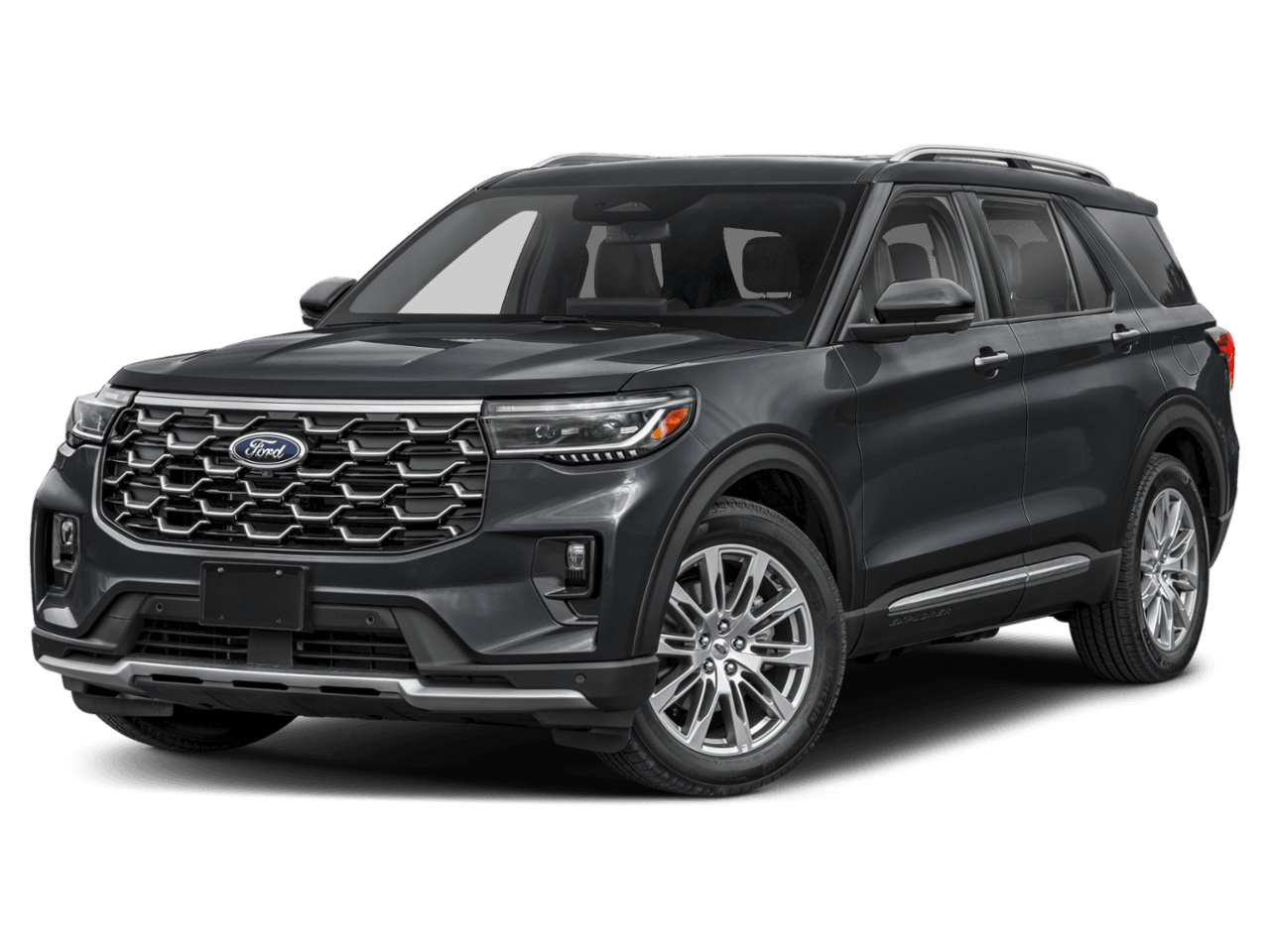 2026 Ford Explorer Platinum - Front 3/4, facing to the left