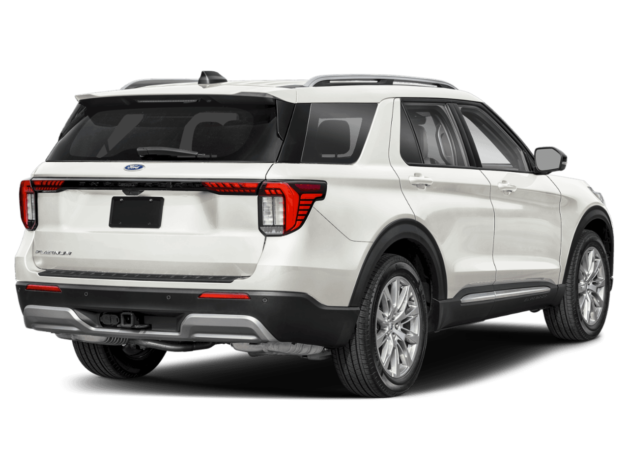 2026 Ford Explorer Platinum - Rear 3/4, facing to the right