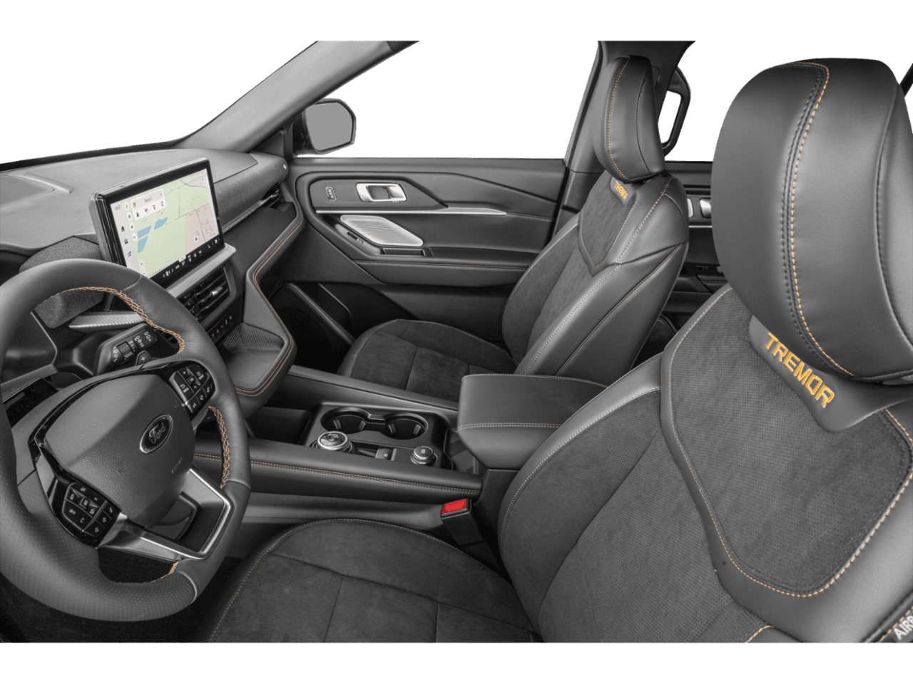 2026 Ford Explorer Tremor - Interior Driver's Side with Door Open, Front Seat Feature