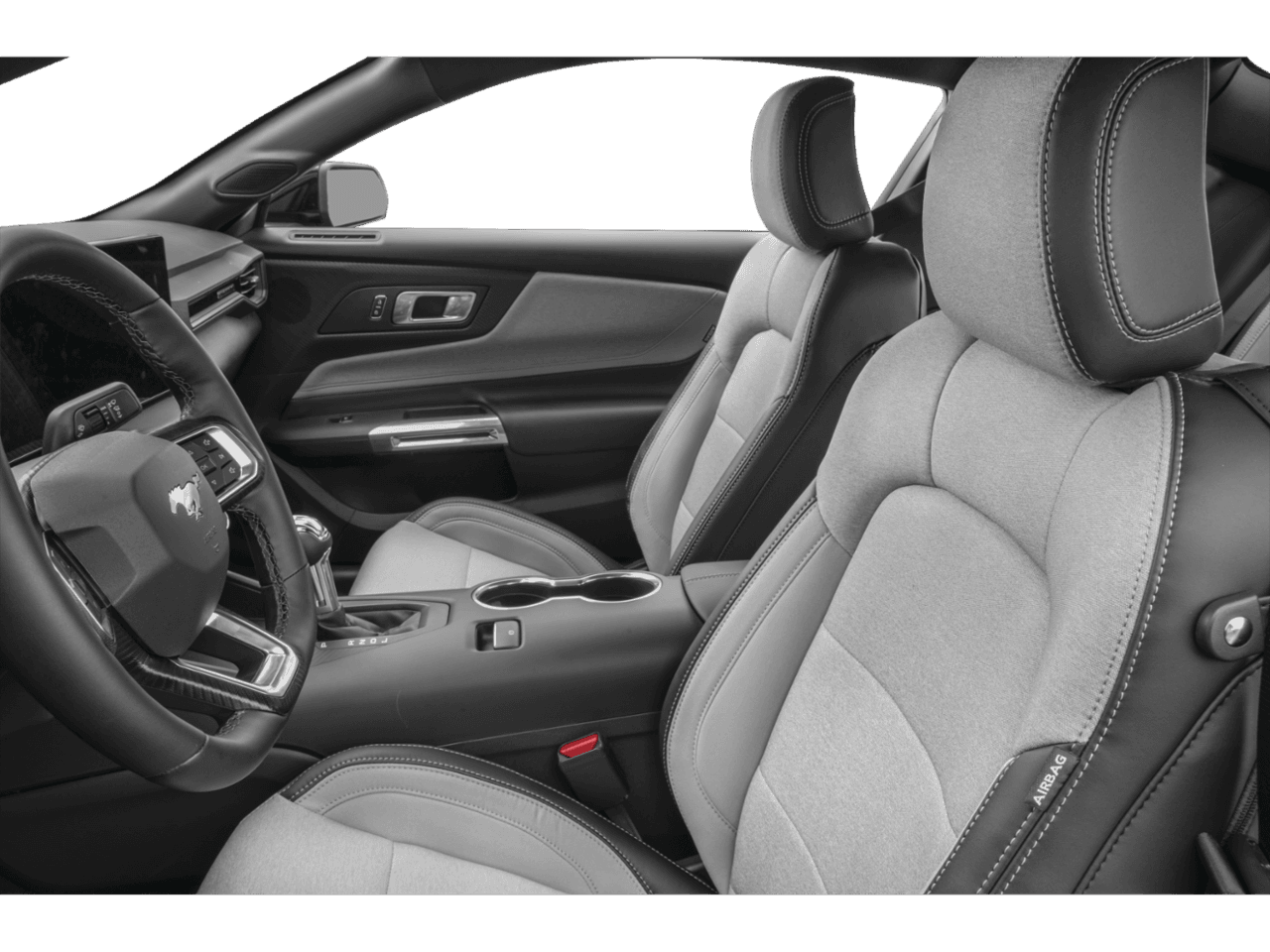 2026 Ford Mustang EcoBoost - Interior Driver's Side with Door Open, Front Seat Feature