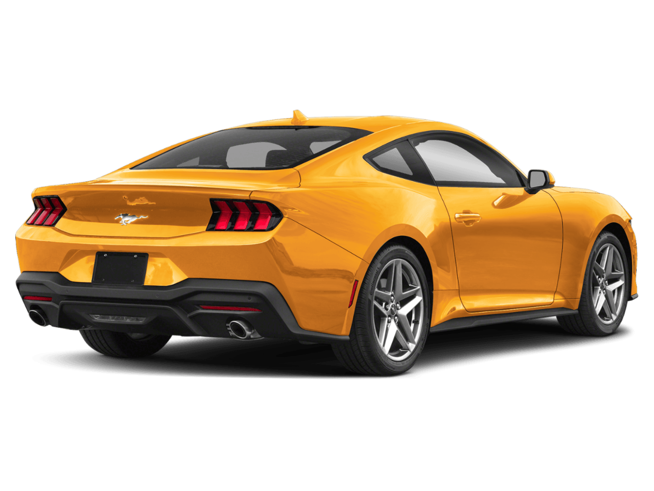 2026 Ford Mustang EcoBoost - Rear 3/4, facing to the right