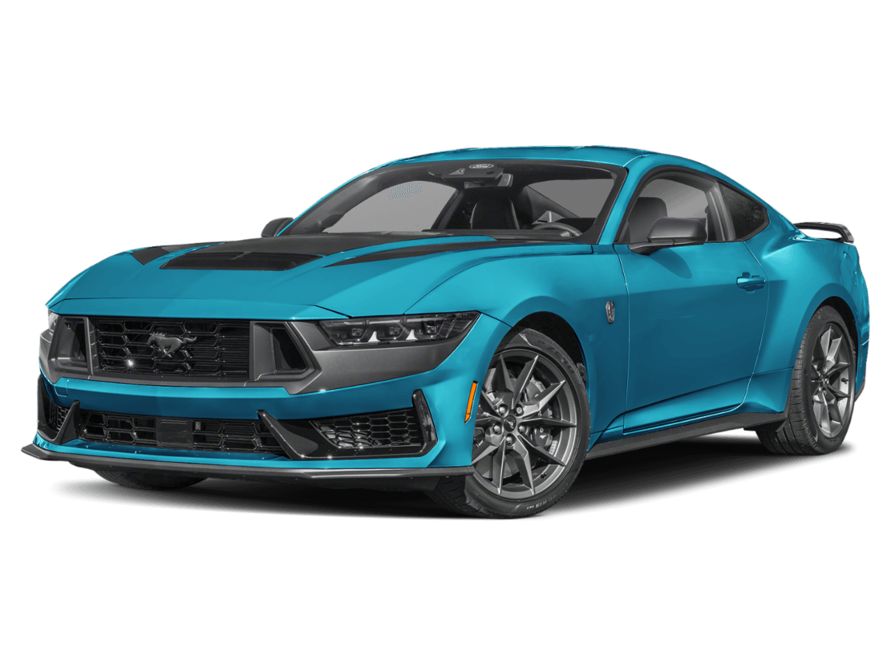 2026 Ford Mustang Dark - Front 3/4, facing to the left