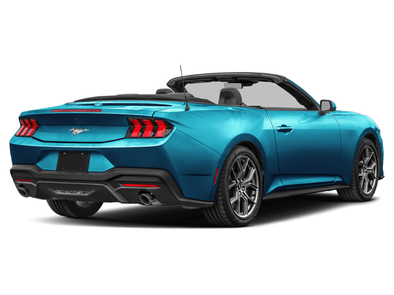 2026 Ford Mustang EcoBoost - Rear 3/4, facing to the right