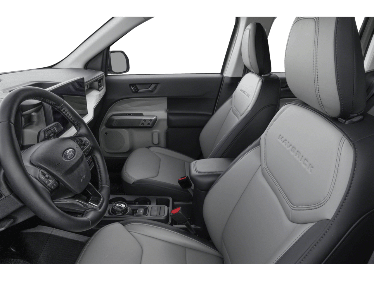 2026 Ford Maverick LARIAT - Interior Driver's Side with Door Open, Front Seat Feature
