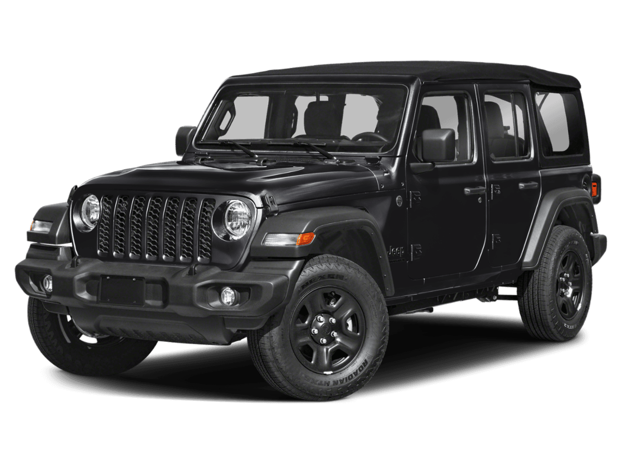 2026 Jeep Wrangler Sport - Front 3/4, facing to the left
