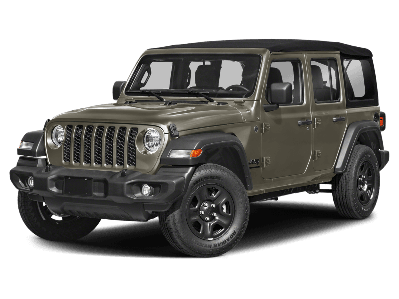 2026 Jeep Wrangler Sport - Front 3/4, facing to the left