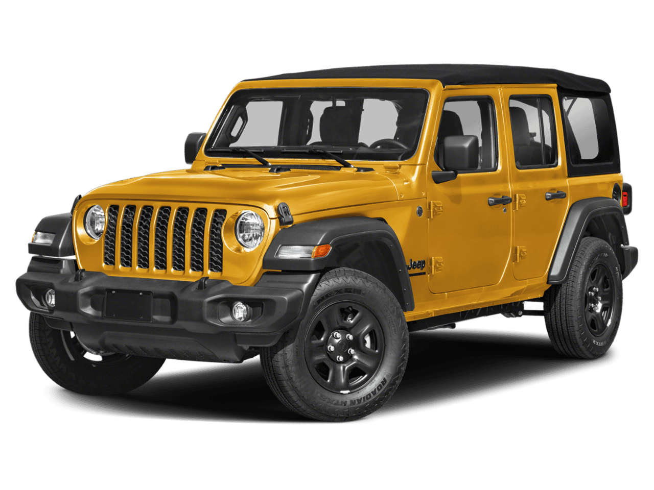 2026 Jeep Wrangler Sport - Front 3/4, facing to the left
