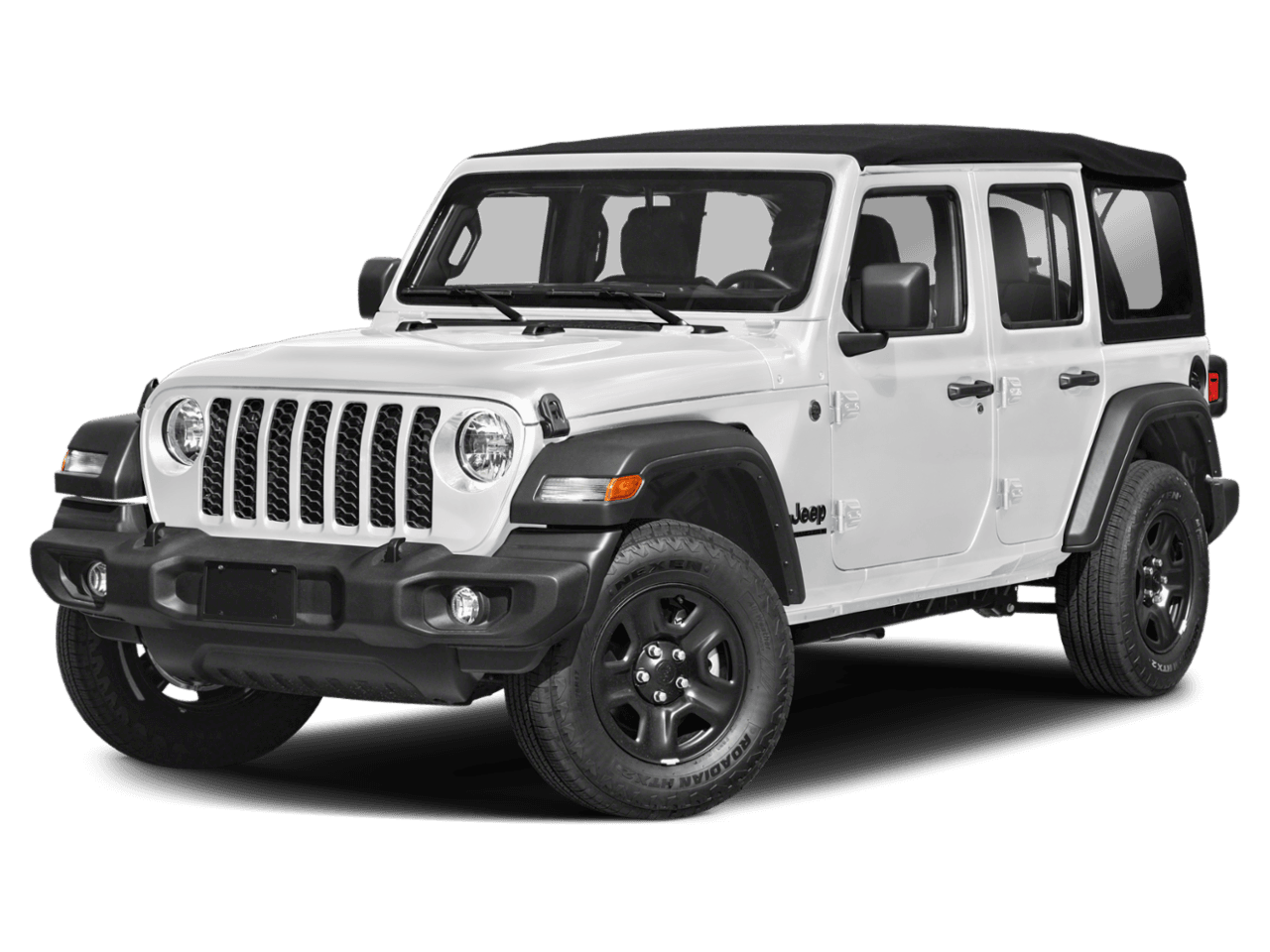 2026 Jeep Wrangler Sport - Front 3/4, facing to the left
