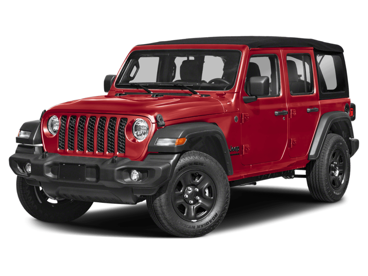 2026 Jeep Wrangler Sahara - Front 3/4, facing to the left