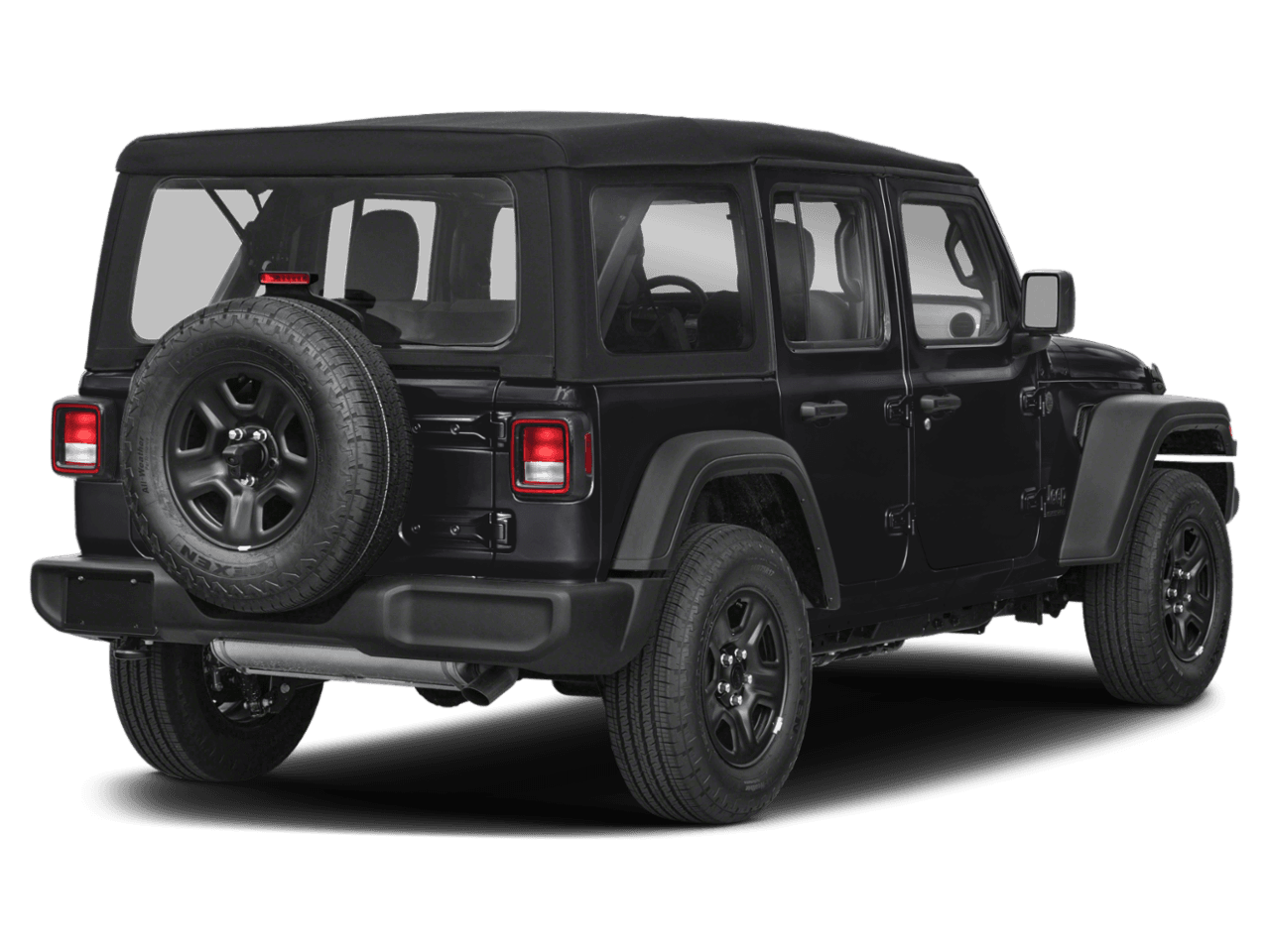 2026 Jeep Wrangler Sahara - Rear 3/4, facing to the right
