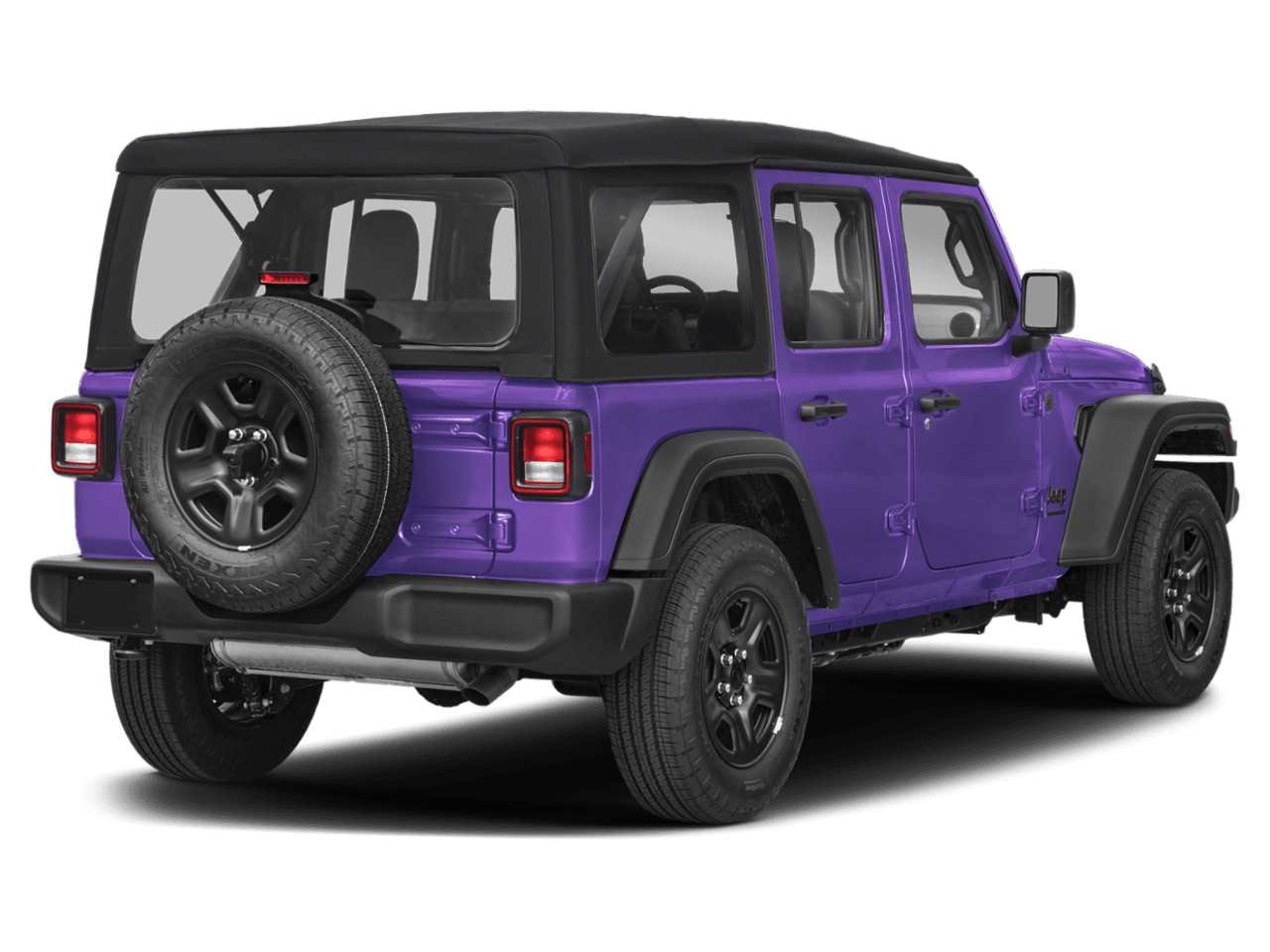 2026 Jeep Wrangler Rubicon - Rear 3/4, facing to the right