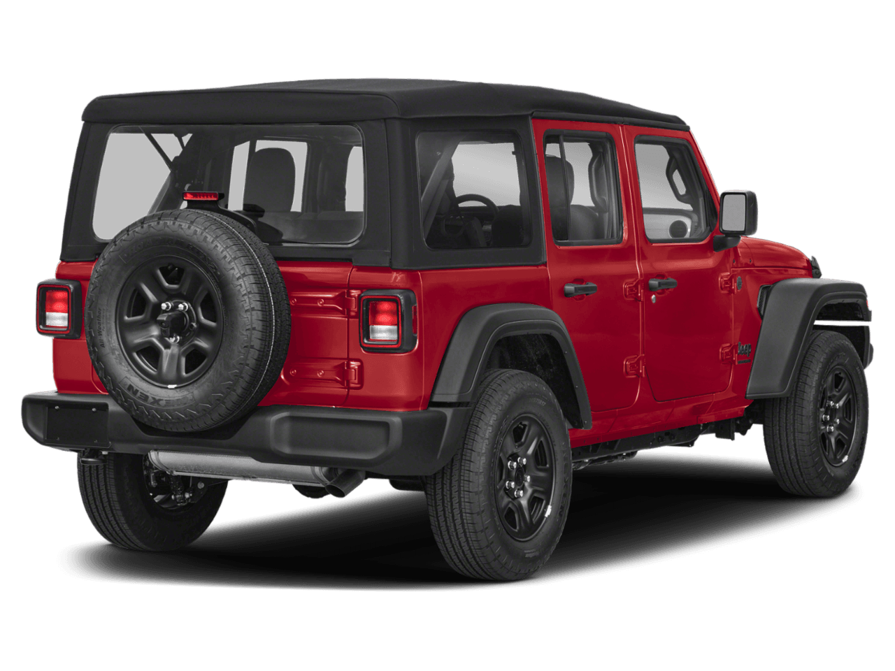 2026 Jeep Wrangler Rubicon - Rear 3/4, facing to the right