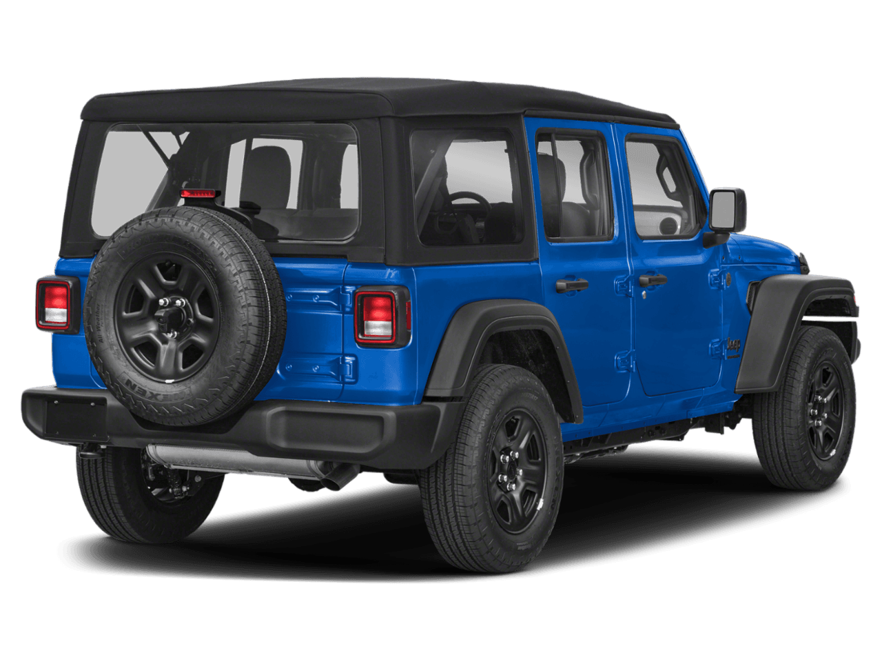 2026 Jeep Wrangler Sport S - Rear 3/4, facing to the right