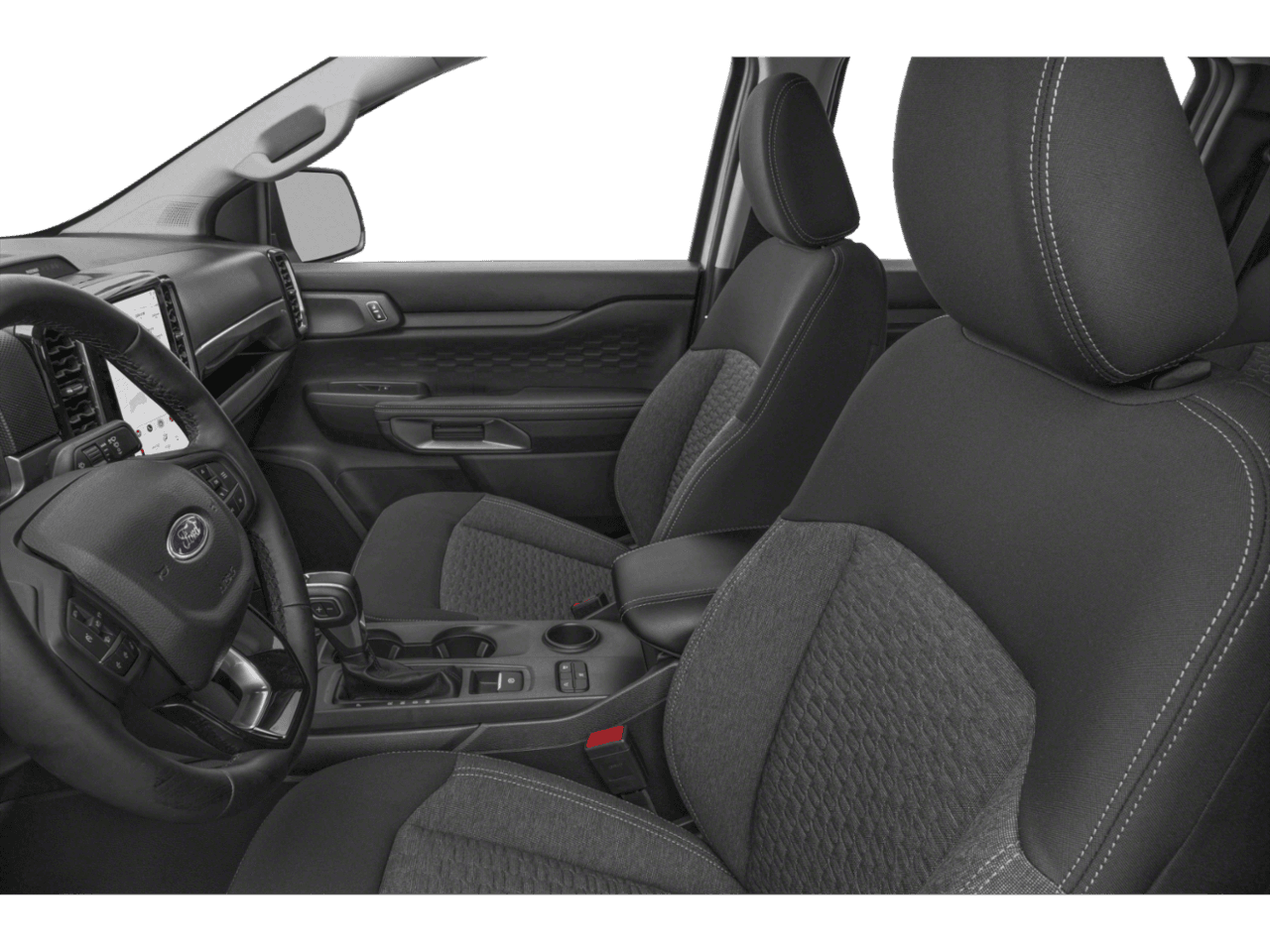 2026 Ford Ranger XLT - Interior Driver's Side with Door Open, Front Seat Feature