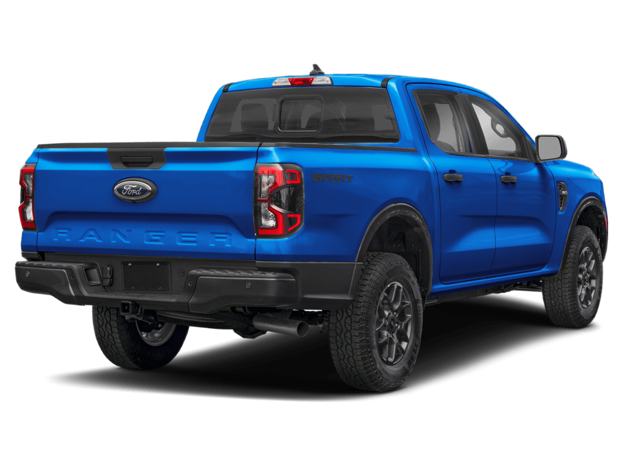 2026 Ford Ranger XLT - Rear 3/4, facing to the right