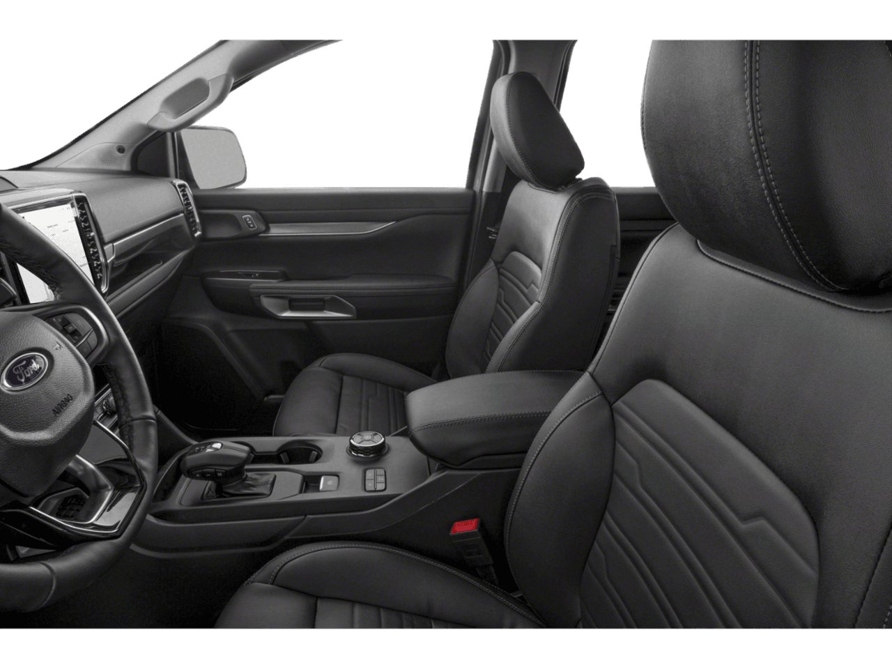 2026 Ford Ranger LARIAT - Interior Driver's Side with Door Open, Front Seat Feature