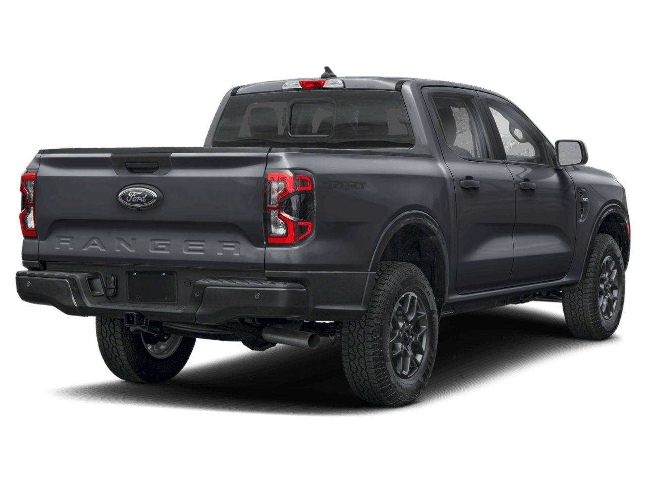 2026 Ford Ranger XLT - Rear 3/4, facing to the right