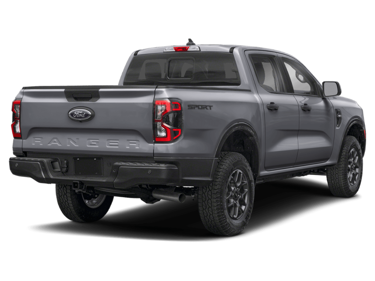 2026 Ford Ranger XLT - Rear 3/4, facing to the right