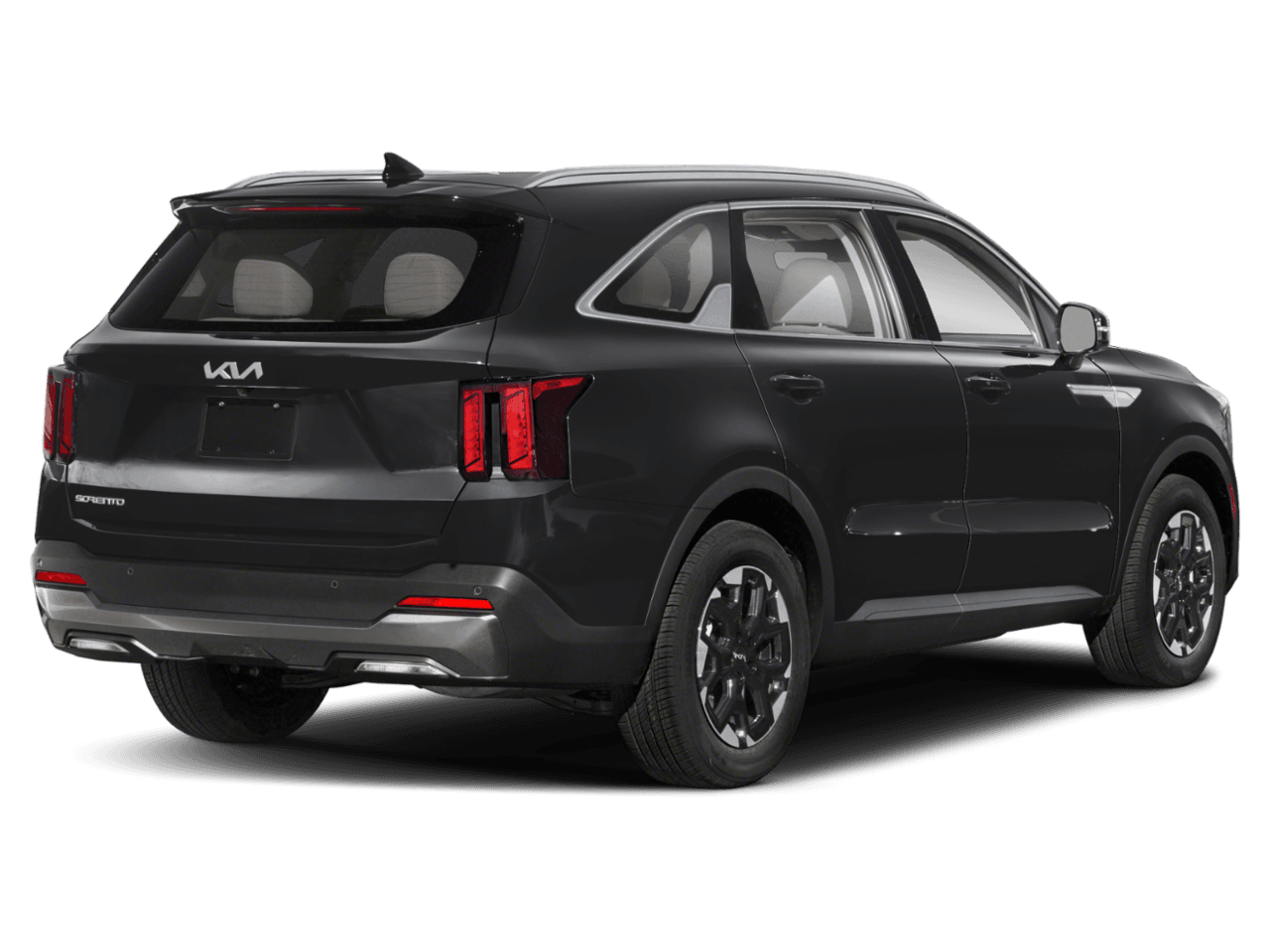 2026 Kia Sorento S - Rear 3/4, facing to the right