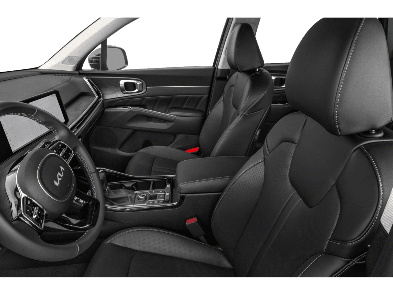 2026 Kia Sorento X-Line SX - Interior Driver's Side with Door Open, Front Seat Feature