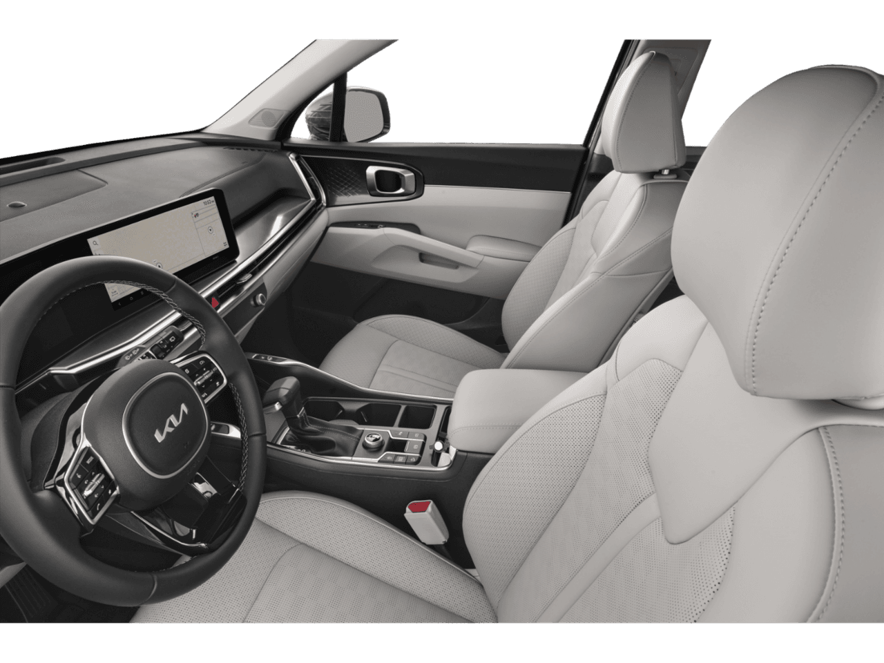 2026 Kia Sorento EX - Interior Driver's Side with Door Open, Front Seat Feature