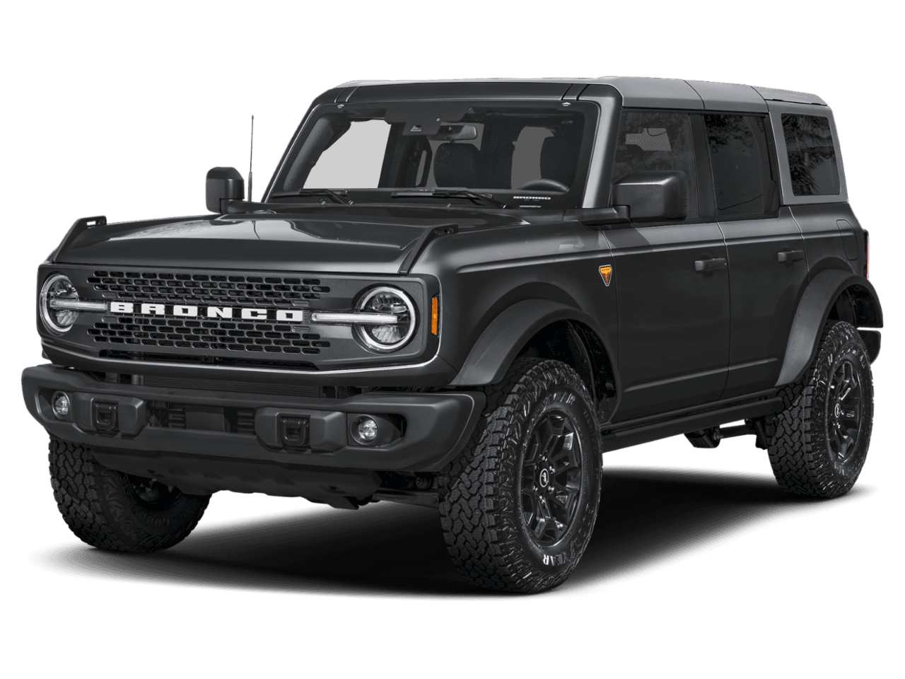 2026 Ford Bronco Badlands - Front 3/4, facing to the left