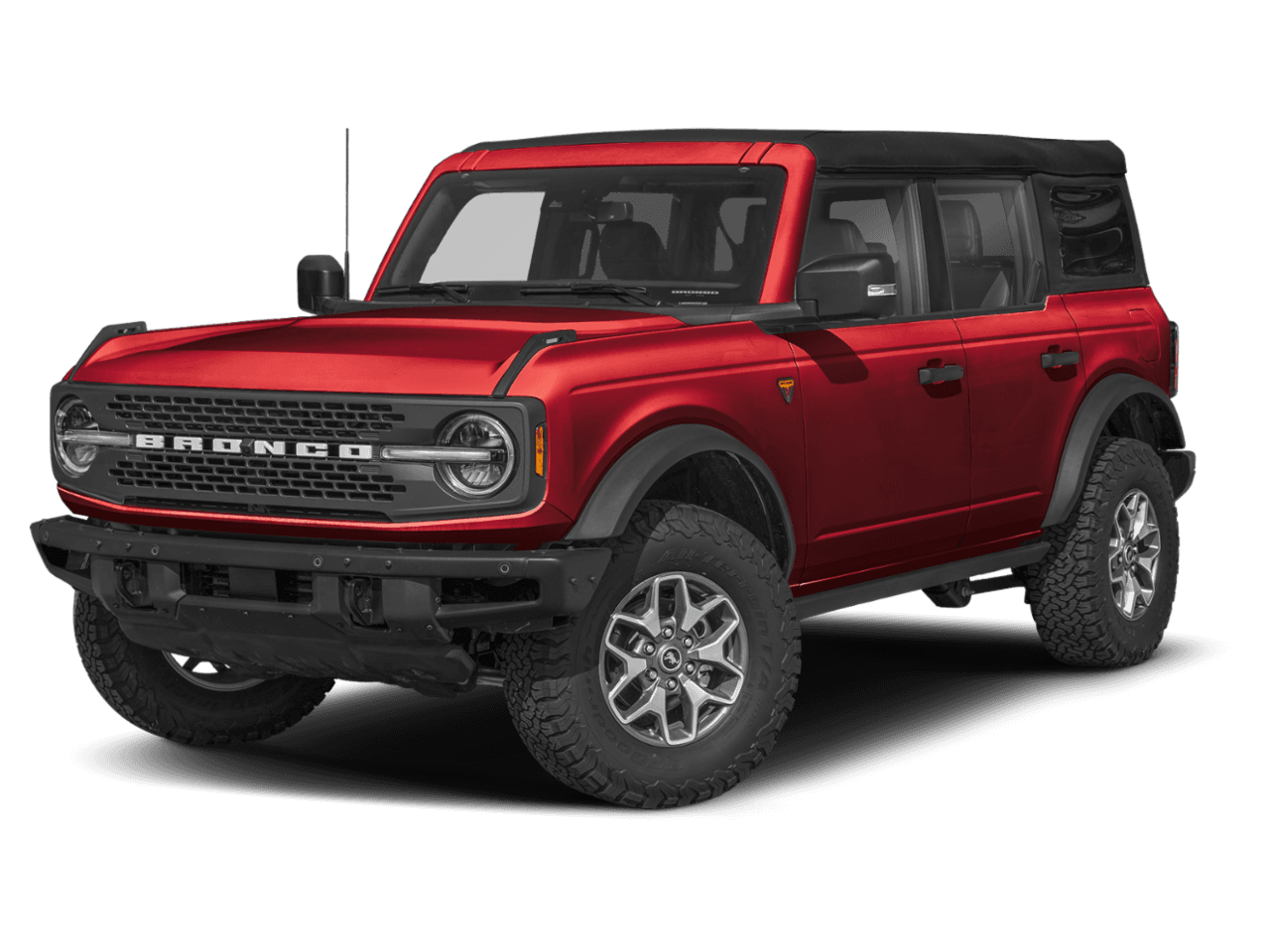 2026 Ford Bronco Badlands - Front 3/4, facing to the left