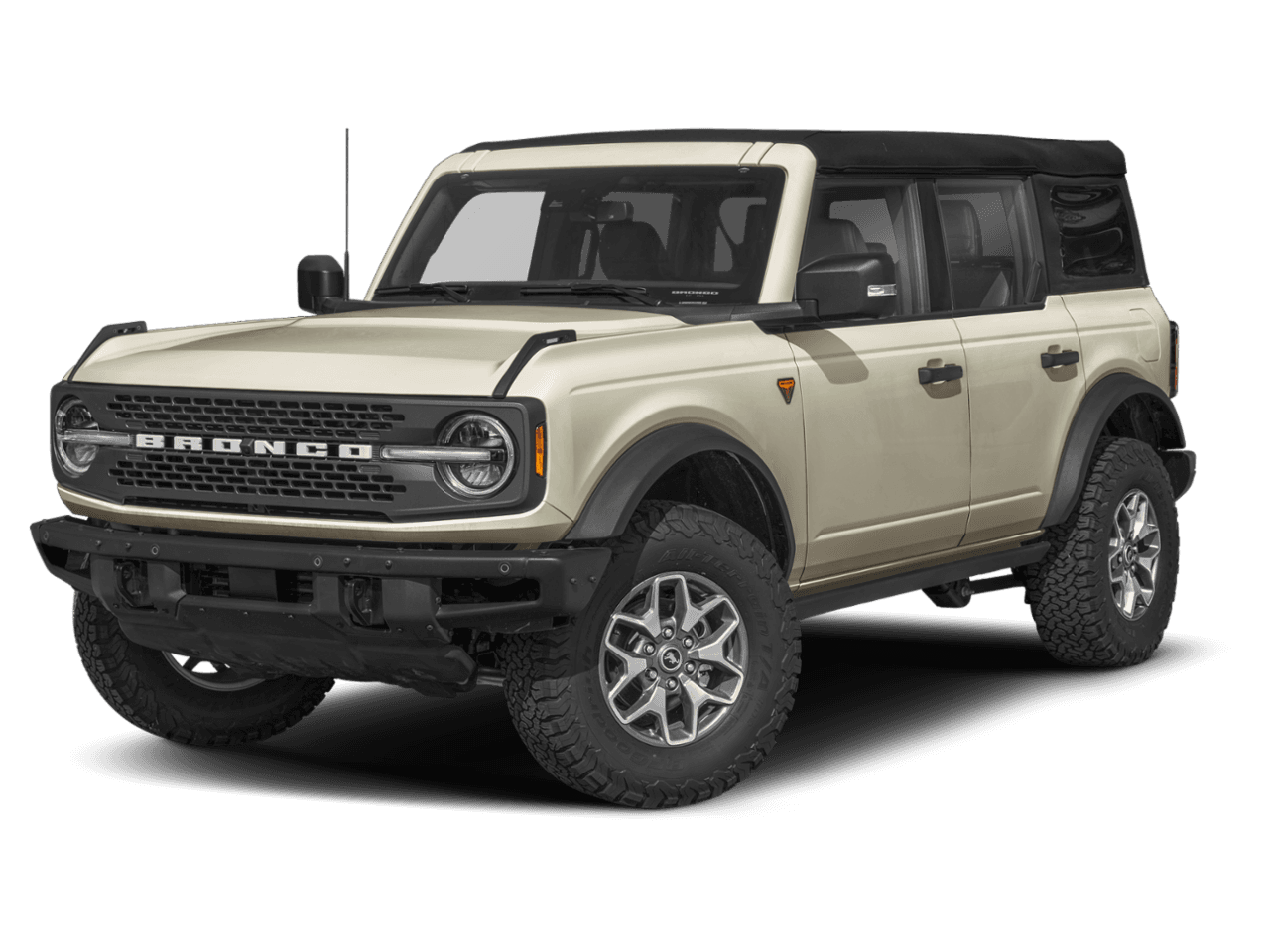 2026 Ford Bronco Badlands - Front 3/4, facing to the left