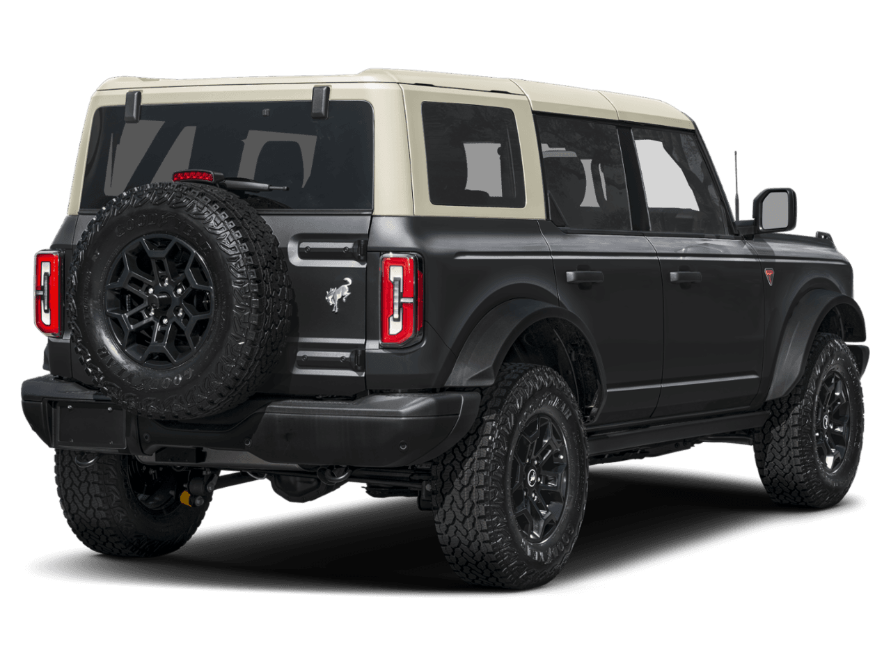 2026 Ford Bronco Badlands - Rear 3/4, facing to the right