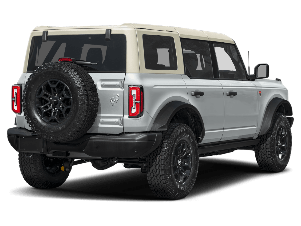 2026 Ford Bronco Badlands - Rear 3/4, facing to the right