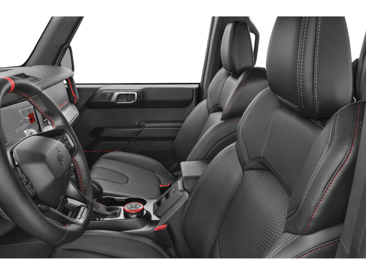 2026 Ford Bronco Raptor - Interior Driver's Side with Door Open, Front Seat Feature