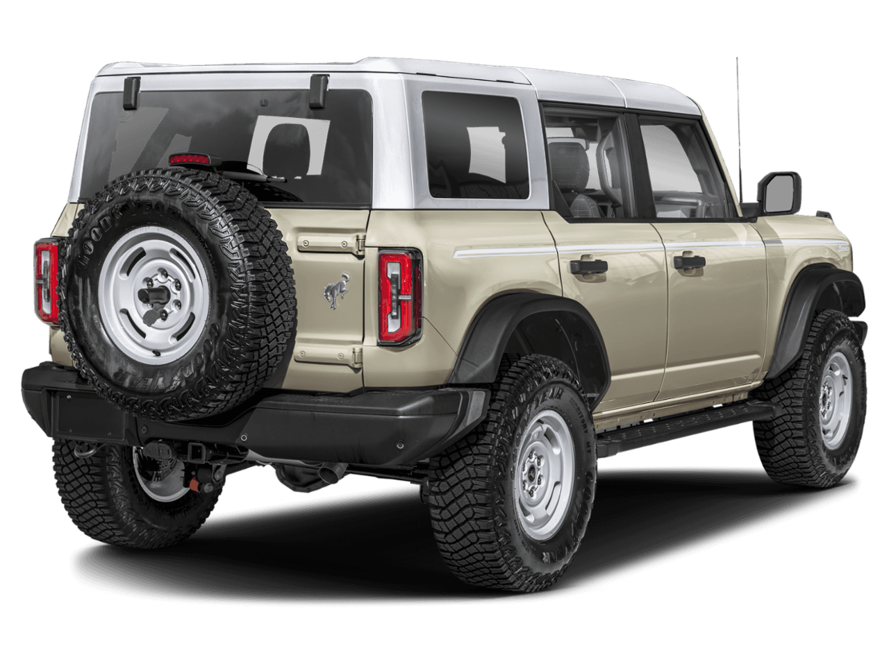 2026 Ford Bronco Heritage Edition - Rear 3/4, facing to the right